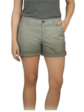 NWT Boston Traders Women's 8 Green Cuffed Shorts With Tags J2111